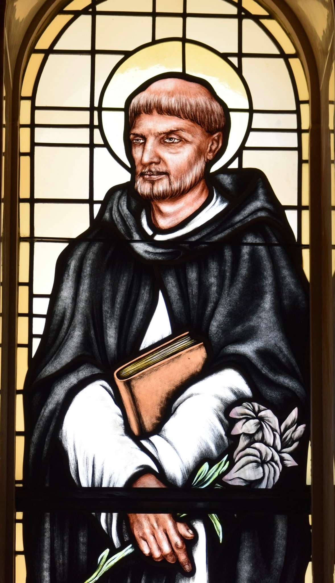 Saint Dominic stained glass