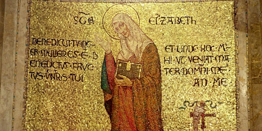 St. Elizabeth portrayed in mosaic