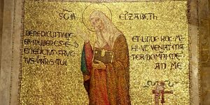 St. Elizabeth portrayed in mosaic