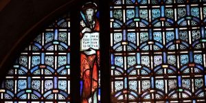 Jerome stained glass window Basilica