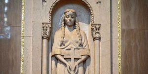 St. Kateri portrayed in the Southwest Nave Bay