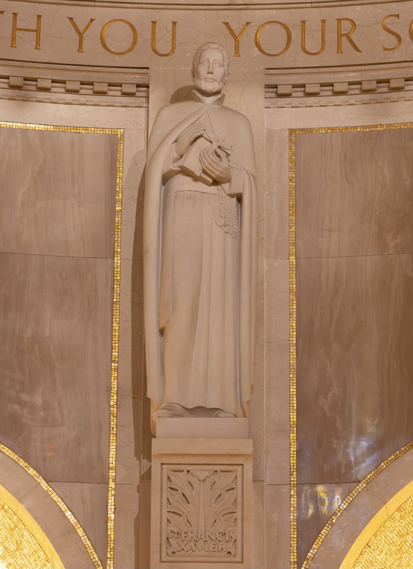 Marble statue of St. Francis Xavier