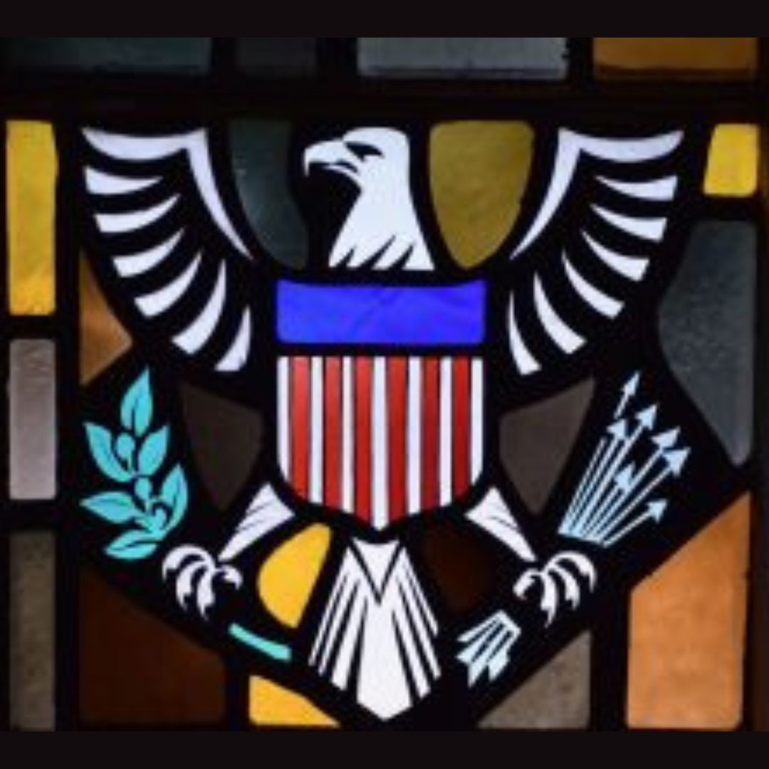 The Great Seal of the U.S. Stained Glass window