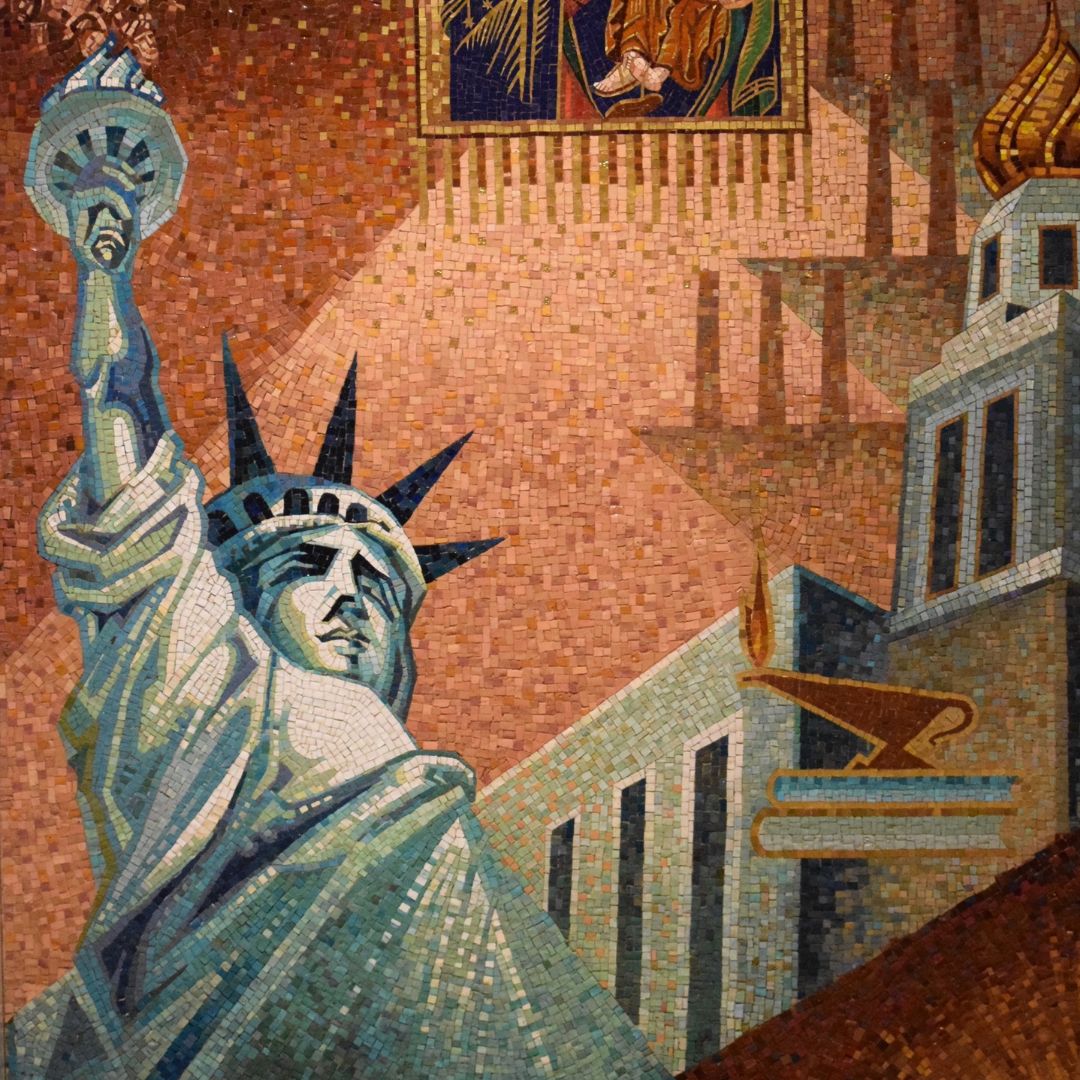 The Statue of Liberty mosaic