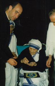 Rossi with Mother Teresa 1997