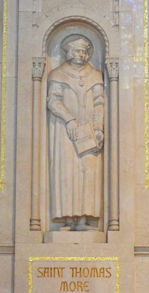 St. Thomas More portrayed northwest nave bay