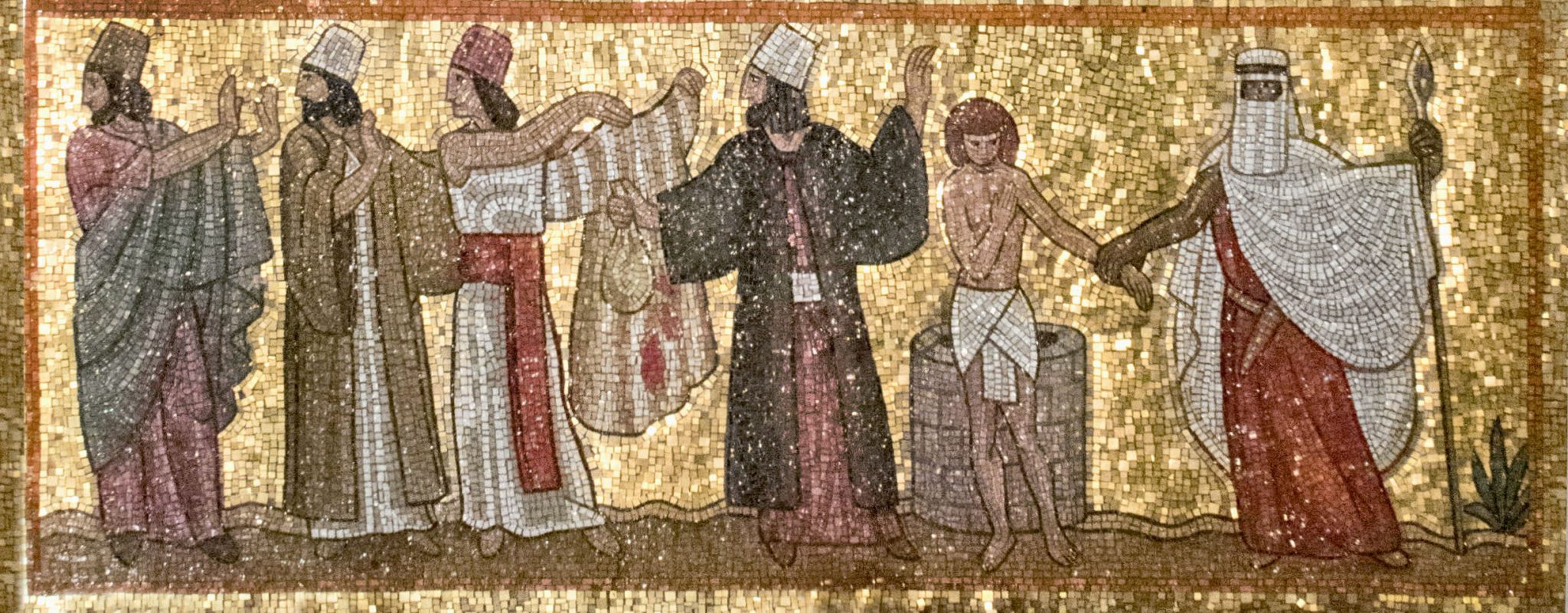 joseph oseph mosaic portion in the Resurrection Chapel