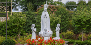 Rosary Walk And Garden Fatima statue