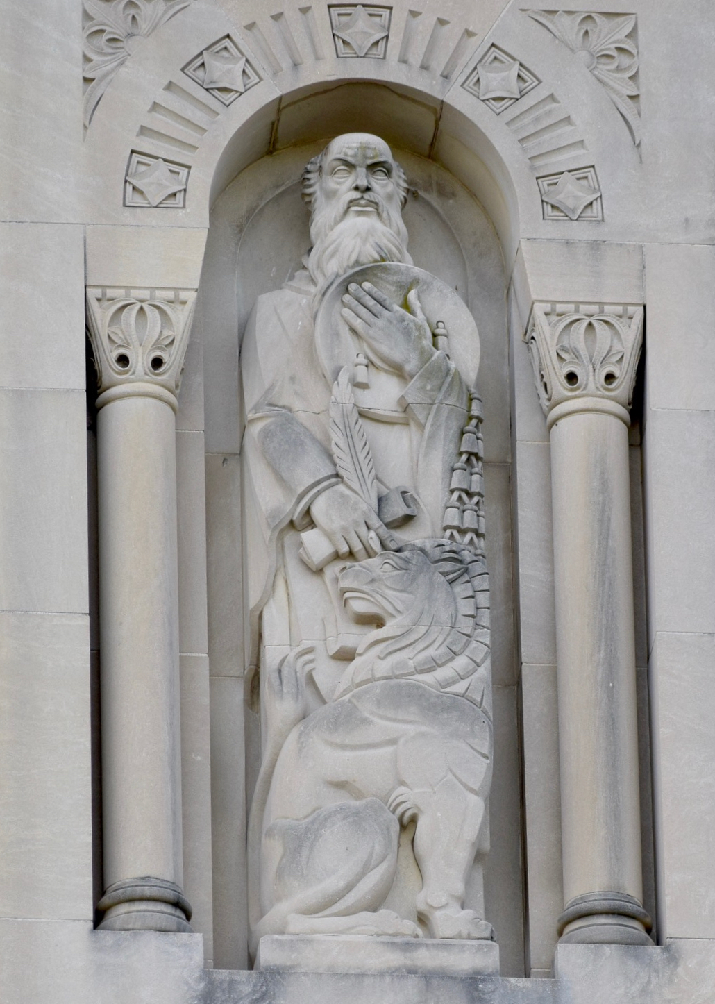 St. Jerome in the east façade